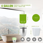 Rishipahu Small Trash Bags 4-6 Gallon Biodegradable, Unscented & Leakage-Proof - Image 2