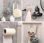 30 Pack Wall Heavy Duty 13lb Self Adhesive Hooks Waterproof Oilproof Hanging - Image 5