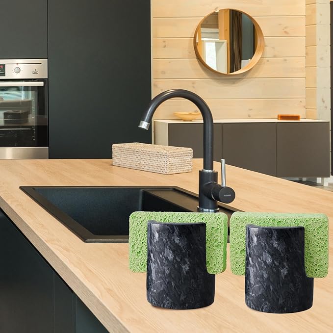 Marble Sponge Holder Sink Sponge Caddy - Image 2