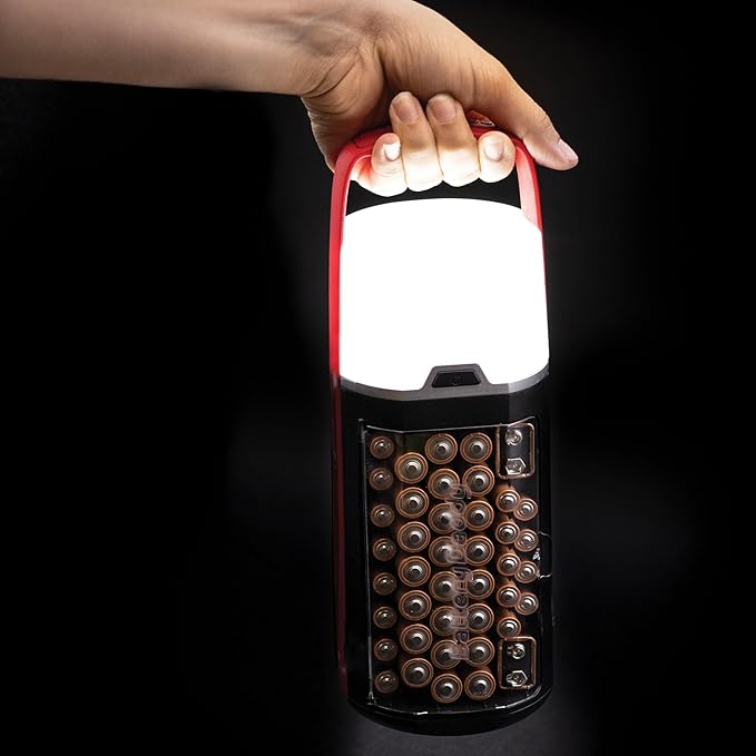 Ontel Battery Daddy Lantern, 2-in-1 Battery Powered Lamp & Battery Organizer - Image 2