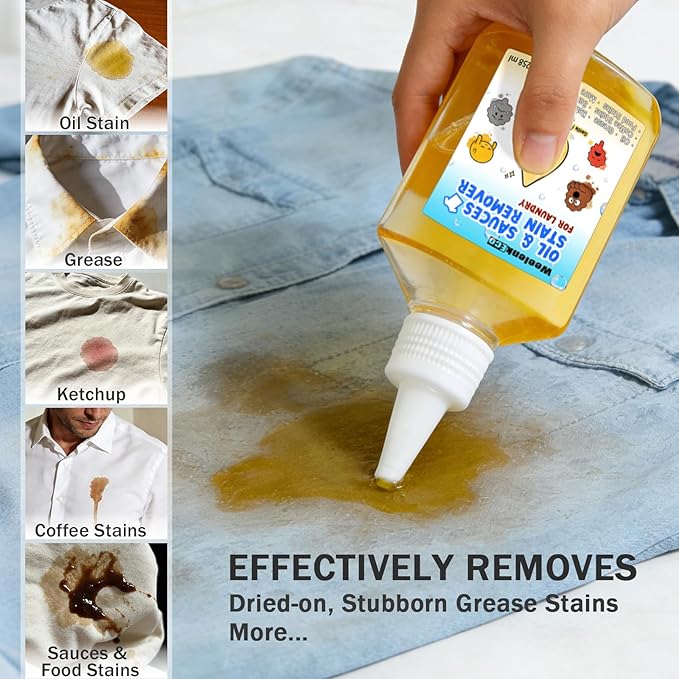 Instant Oil Stain Remover For Fabric – Effectively Eliminates Food Grease - Image 2