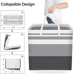 HomeHacks 3-Pack Large Laundry Basket, Waterproof, Freestanding Laundry Hamper - Image 6