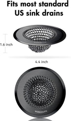 Sink Drain Strainer, Reversible Mesh Sink Strainer - Image 7