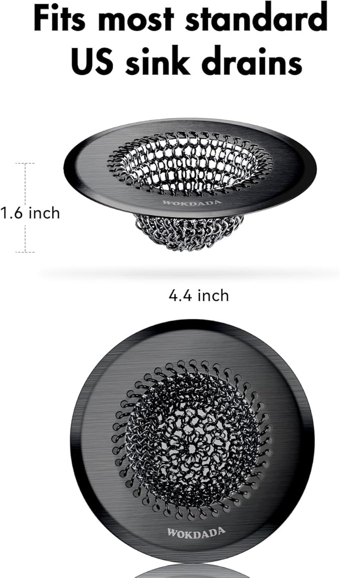 Sink Drain Strainer, Reversible Mesh Sink Strainer - Image 7