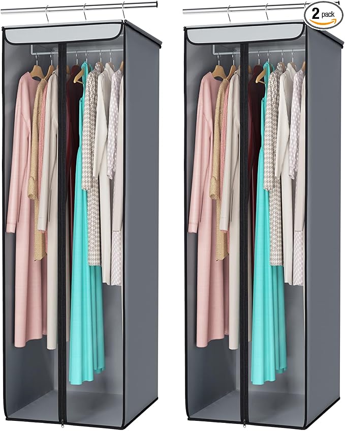 Univivi Garment Bags for Hanging Clothes, Large Clothes Storage Bags Closet by Univivi