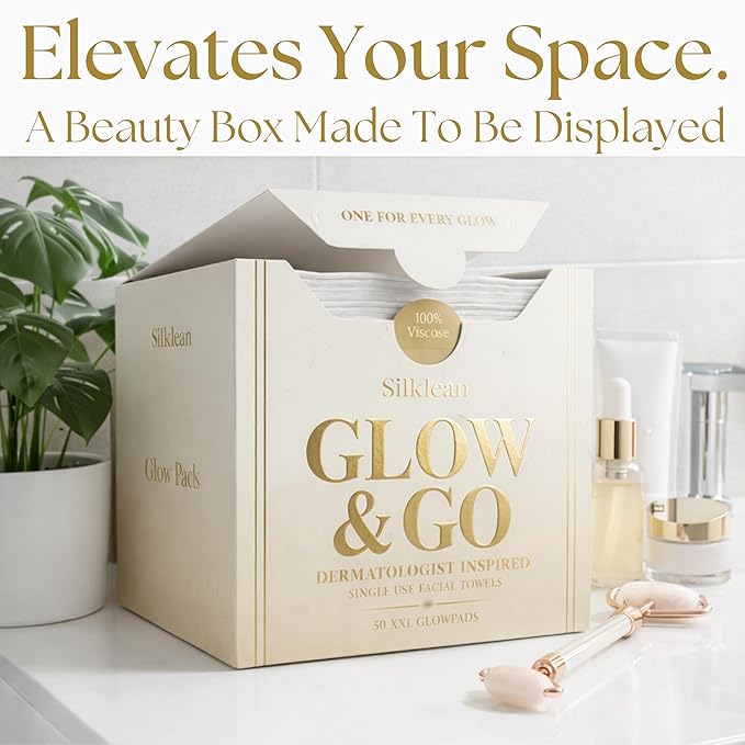 Glow & Go XL Disposable Face Towel 10x15 Inch, 100% Biodegradable Premium Towels - Image 9