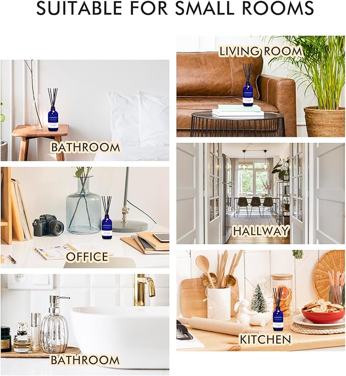 Reed Diffuser Set with Sticks, Sandalwood Scented Oil Diffuser - Image 4