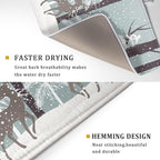 Winter Wildlife Deer Dish Drying Mat - Image 3