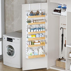 6-Tier Over The Door Pantry Organizer, Heavy-Duty Metal Wall Mount or Hanging - Image 7