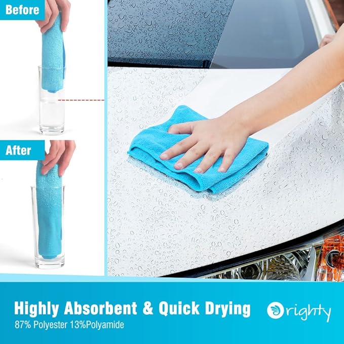 Orighty Microfiber Cleaning Cloth Pack of 120, Microfiber Towels - Image 4