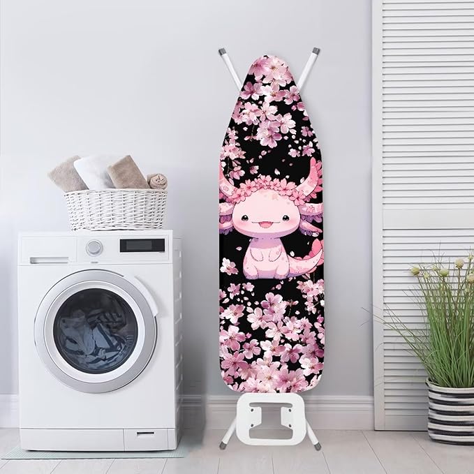Sprowallow Axolotl Cherry Blossom Ironing Board Cover and Pad - Image 3