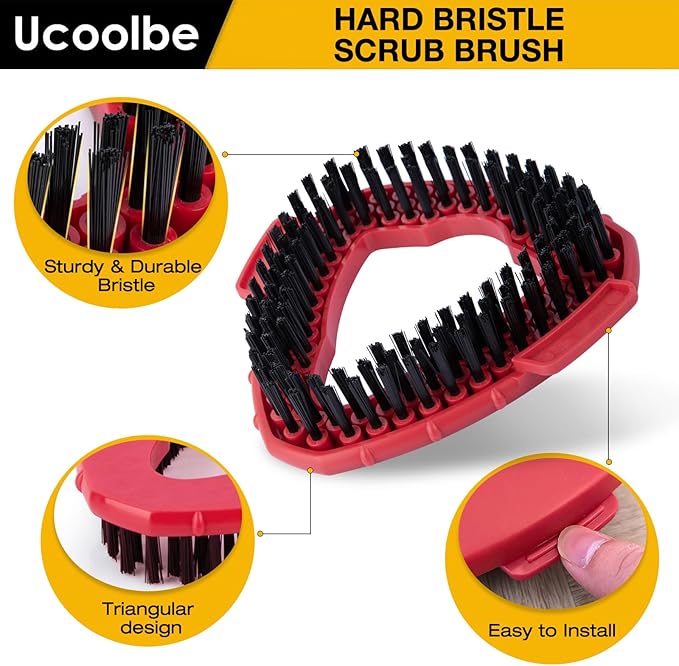 Mop Brush for O-Cedar EasyWring 1 Tank System, Scrubber Brush Replacement Head - Image 3