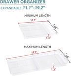 Oubonun Expandable Drawer Organizer 11.1” to 19.2” Width, Shallow Cosmetic - Image 2