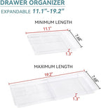 Oubonun Expandable Drawer Organizer 11.1” to 19.2” Width, Shallow Cosmetic - Image 2