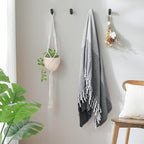 Wood Wall Hooks, 4 Pack Coat Hooks Wall Mounted, Rustic Wooden Heavy Duty Robe - Image 6