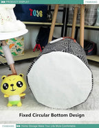 FANKANG Storage Basket, Nursery Hamper Canvas Laundry Basket Foldable - Image 8