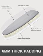 Ironing Board Cover and Pad 15"x54" Extra Thick Natural Cotton, Scorch and - Image 3