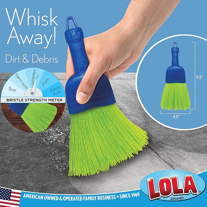 LOLA Whisk Broom, Hand Brush, 2 Pack, Durable Bristles, Whisks Away Dirt & - Image 2
