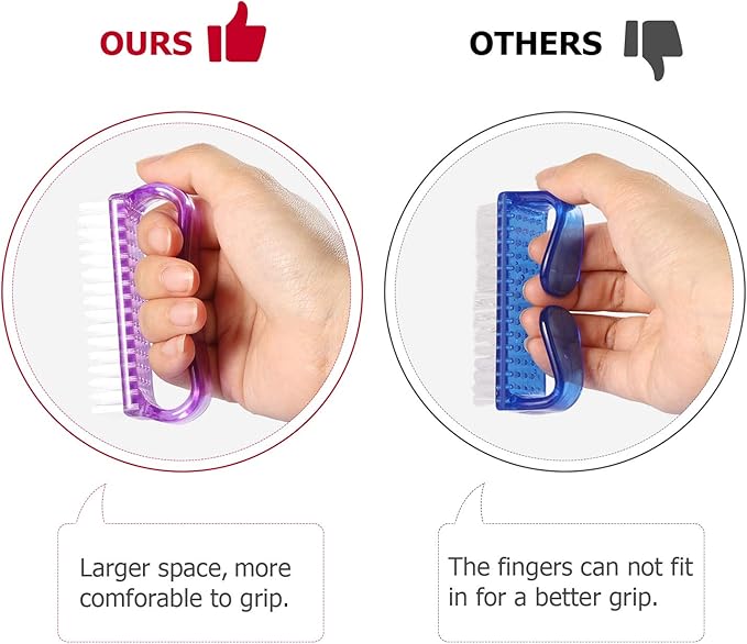 Handle Grip Nail Brush, Nail Brushes Hand Fingernail Brush Cleaner Scrubbing - Image 5