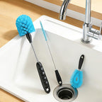 Water Bottle Cleaner Brush，Bottle Brush Tube Cleaning Lab Set by XENNRY
