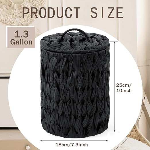 Ctosree 1.3 Gallons Small Trash Can - Image 2