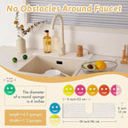U Shape Sink Draining Mat Behind Faucet, Super Absorbent Diatomite Fast Drying - Image 3