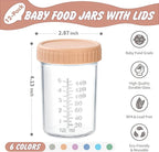 DRKIO 12 Pack Glass Baby Food Storage Containers - 8 Oz Baby Food Jars - Image 2