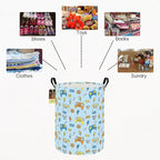 HUNRUNG Laundry Hamper, Large Canvas Fabric Lightweight Storage Basket Toy - Image 3