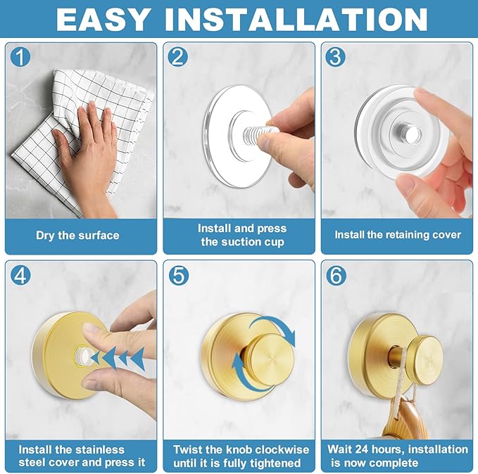 Suction Cup Hooks for Glass Window, Mirror - Image 4