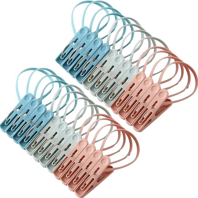 Clothespins 24 Pack Small Mini Clothes Pins by Foshine