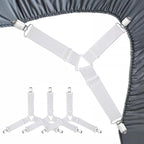 Bed Sheet Fasteners, Adjustable Mattress Suspenders, Mattress Cover Straps by RayTour