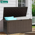 YITAHOME 90 Gallon Large Deck Box with Side Handles, Outdoor Double-Wall Storage for Patio Furniture Cushions, Garden Pool Accessories, Waterproof & Lockable - Image 4