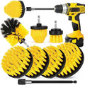 Drill Brush Attachment Set, 7 Pack 1/4in Power Scrubber Brush + Extend Long Rod by Tialero