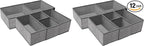 Criusia Foldable Underwear Drawer Organizer, Closet Dividers, Storage Box by Criusia