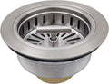 3-1/2 Inch Brushed Nickel Sink Strainers by EADOT