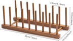 HBlife Acacia Wooden Dish Dying Rack Pot Lid Plate Organizer Holder - Image 2