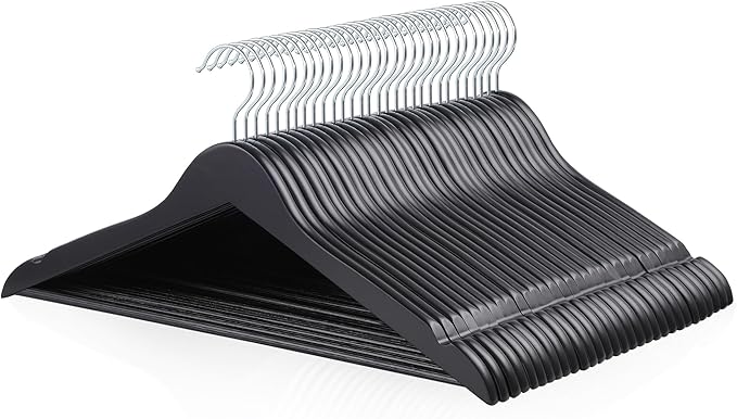 Amazon Basics Wood Suit Clothes Hangers by AmazonBasics
