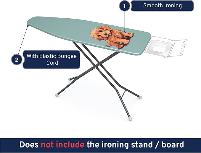 Encasa XO Ironing Board Cover and Pad 42"x14" - Image 2