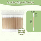 1000 Count Bamboo Cotton Swabs – Sturdy Wooden Sticks - Image 6