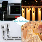 100PCS Cable Clips, Adhesive Wire Clips Organizer Cord Clips Management - Image 5
