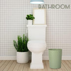UUJOLY Plastic Small Trash Can Wastebasket, Garbage Container Basket - Image 2
