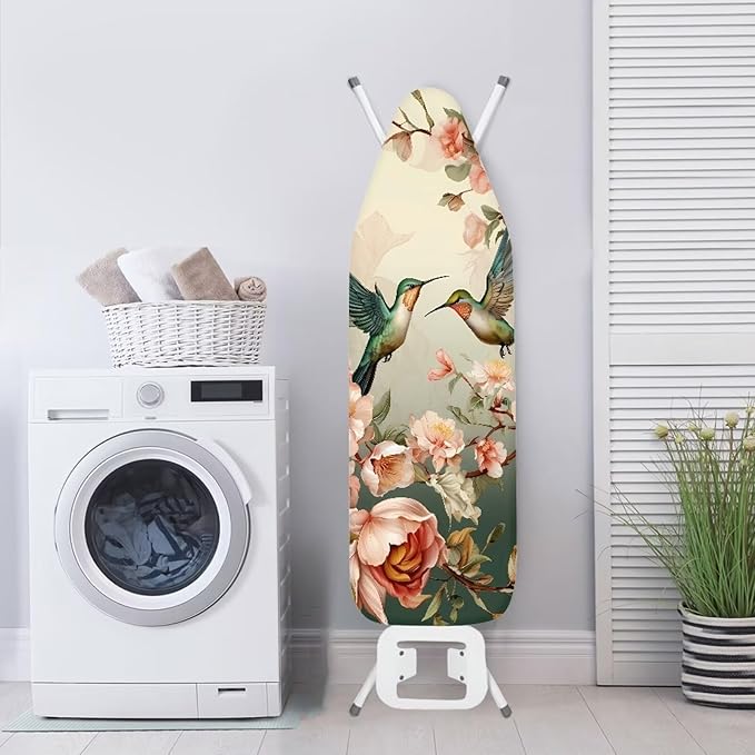 ZDCUSTOM Hummingbird Flower Ironing Board Cover Tabletop Ironing Board Cover - Image 3