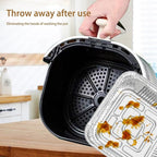 Non-Stick Disposable Air Fryer Aluminum Foil Liners Square 50PCS, Oil-Proof - Image 5