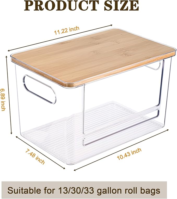 2 PCS Trash Bag Holder Dispenser Under Sink, Extra Large Garbage Bag Holder - Image 4