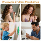 Bamboo Cotton Swabs 1000 Counts in Storage Box, Organic Cotton Buds - Image 6