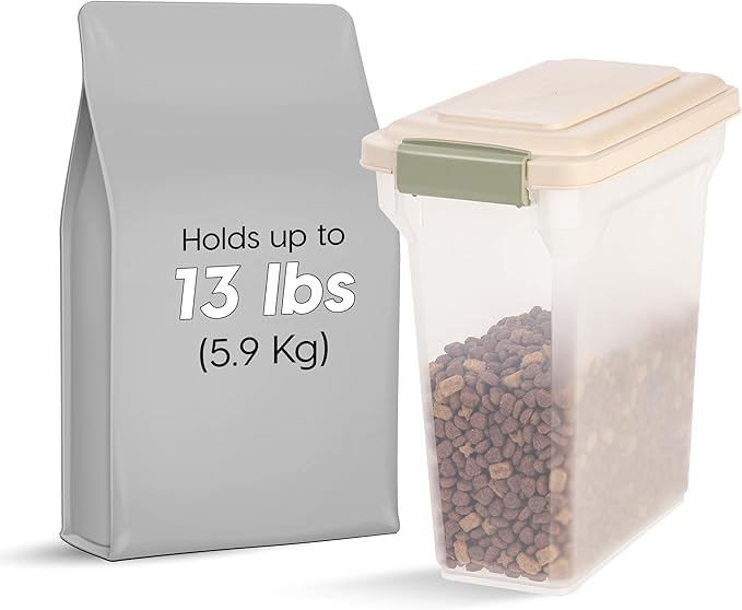 IRIS USA Dog Food Storage Container, Airtight Lid, Versatile Pet Food Bin - Image 2