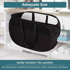 Collapsible Laundry Baskets, Tear Proof Pop Up Laundry Hamper - Image 4