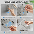 Toothbrush Holders for Bathrooms, 3 Slots Detachable Electric Toothbrush Holder - Image 7