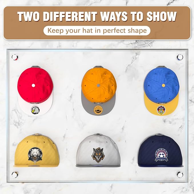 36 Pack Adhesive Hat Hooks for Wall, Super Strong Hat Rack for Baseball Caps - Image 2