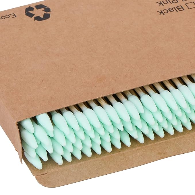 200pcs Natural Bamboo Cotton Swabs, Eco-Friendly & Biodegradable – Comfortable - Image 4